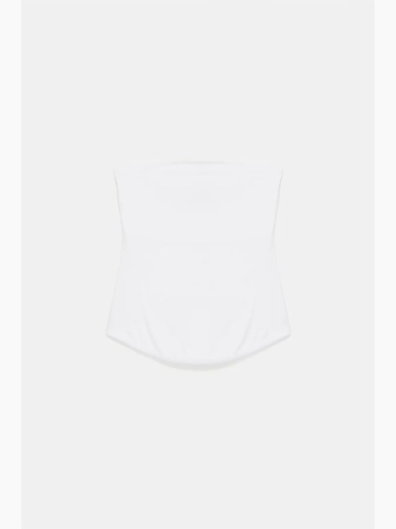 Haut bandeau court sans bretelles femme dilvin Blanc cassé - Kiabi