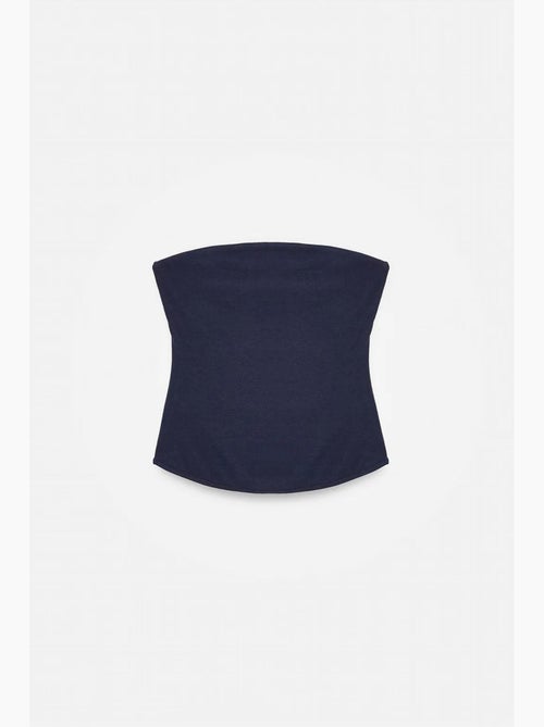 Haut bandeau court sans bretelles femme dilvin - Kiabi