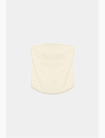 Haut bandeau court sans bretelles femme dilvin