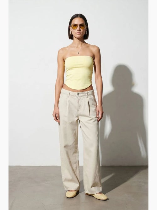 Haut bandeau court sans bretelles femme dilvin - Kiabi