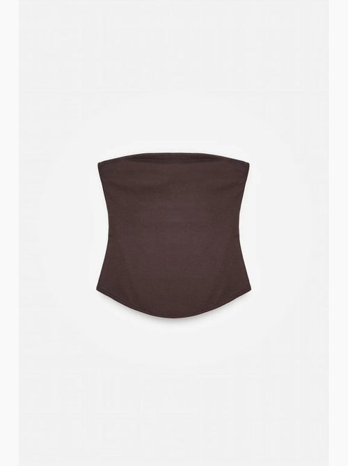 Haut bandeau court sans bretelles femme dilvin - Kiabi Haut bandeau court sans bretelles femme dilvin - Kiabi