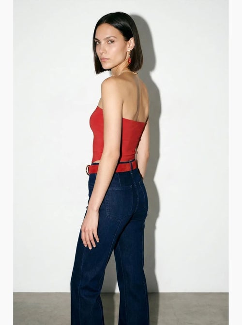 Haut bandeau court sans bretelles femme dilvin - Kiabi
