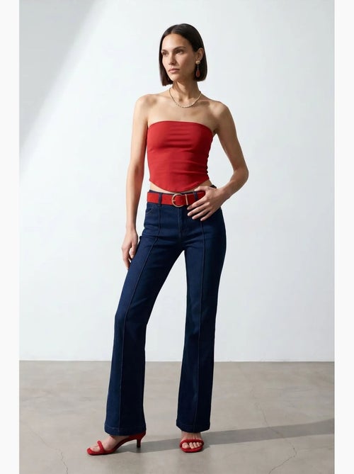 Haut bandeau court sans bretelles femme dilvin - Kiabi