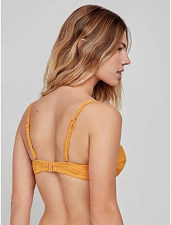 Haut bikini bandeau tissu structure
