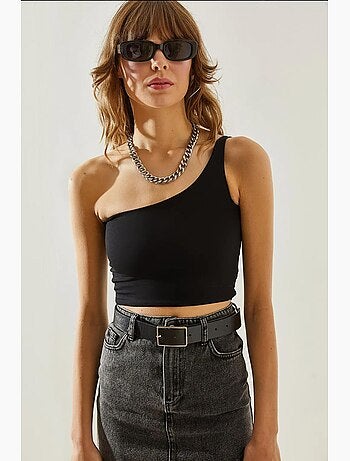 Haut court à une bretelle lucci