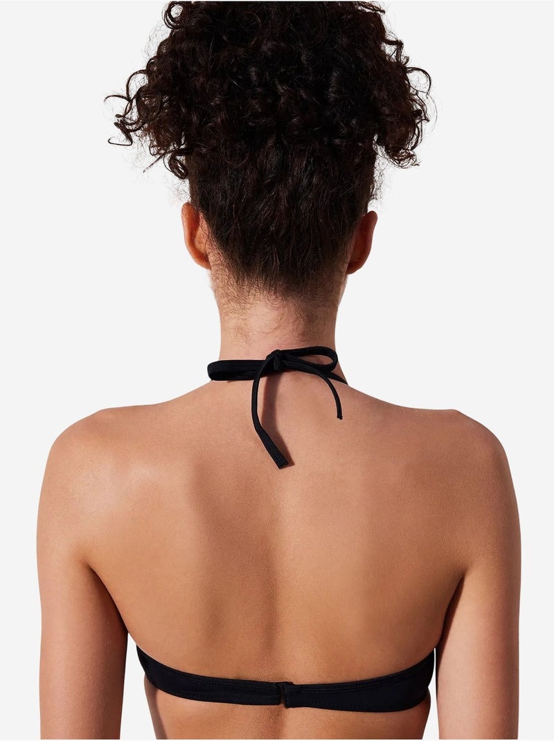 Haut de bikini à bonnets penti Noir - Kiabi