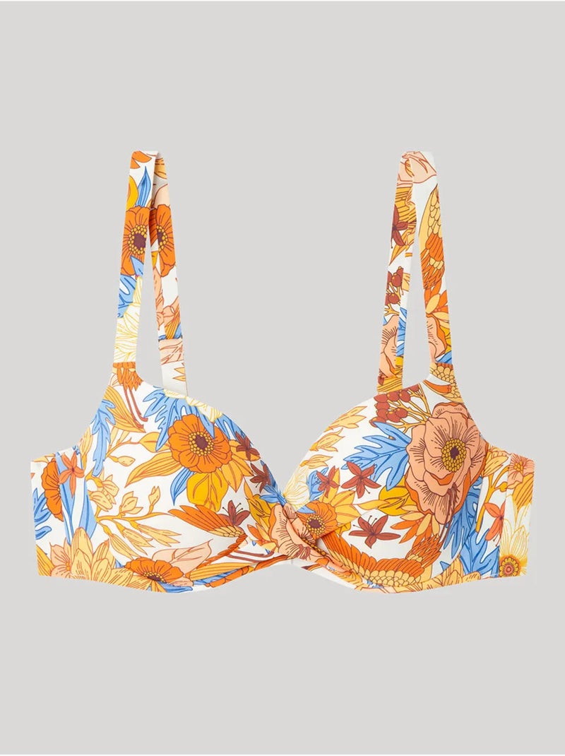 Haut de bikini à capacité à motif floral Multicolore - Kiabi