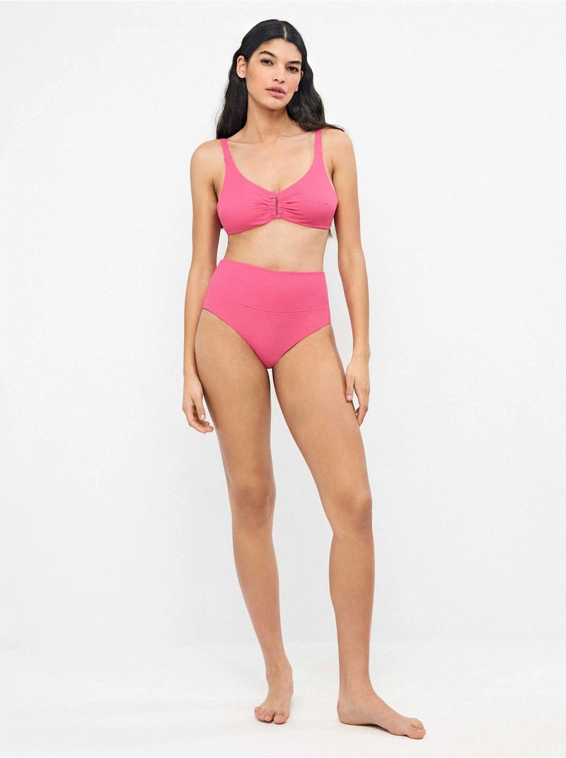 Haut de bikini à capacité bonnets c, d et e Rose - Kiabi