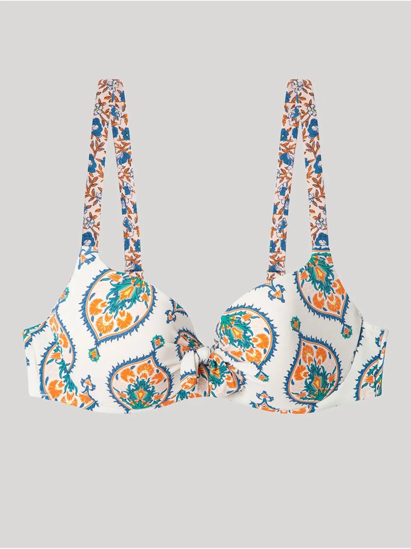 Haut de bikini à capacité, bretelle ajustable Multicolore - Kiabi
