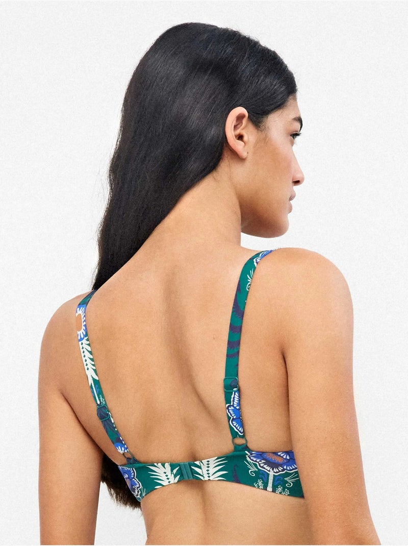 Haut de bikini à capacité, style bustier Multicolore - Kiabi