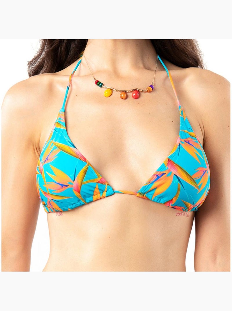 Haut de Bikini à fleurs Femme Sun Project Bleu turquoise - Kiabi