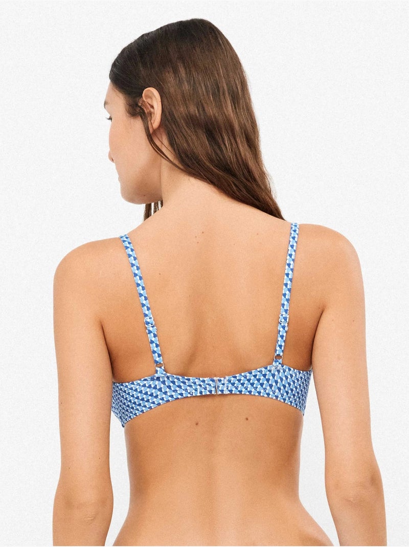Haut de bikini à mousse amovible Multicolore - Kiabi