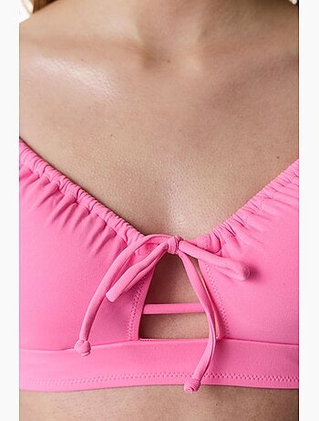 Haut de bikini à ouverture frontale penti
