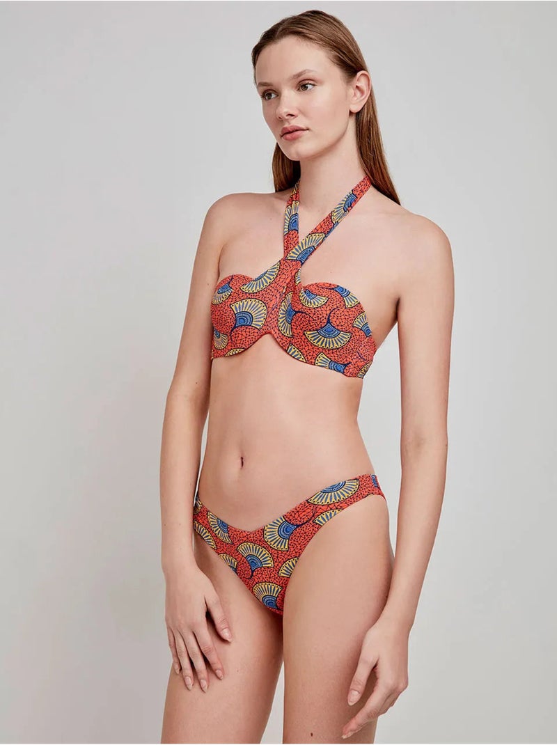 Haut de bikini bandeau à imprimé tribal Multicolore - Kiabi