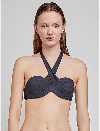 Haut de bikini bandeau à imprimé tribal