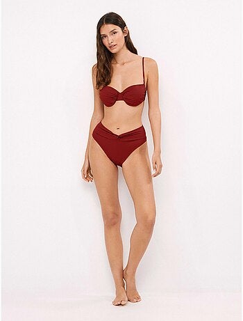 Haut de bikini bandeau avec bonnet amovible