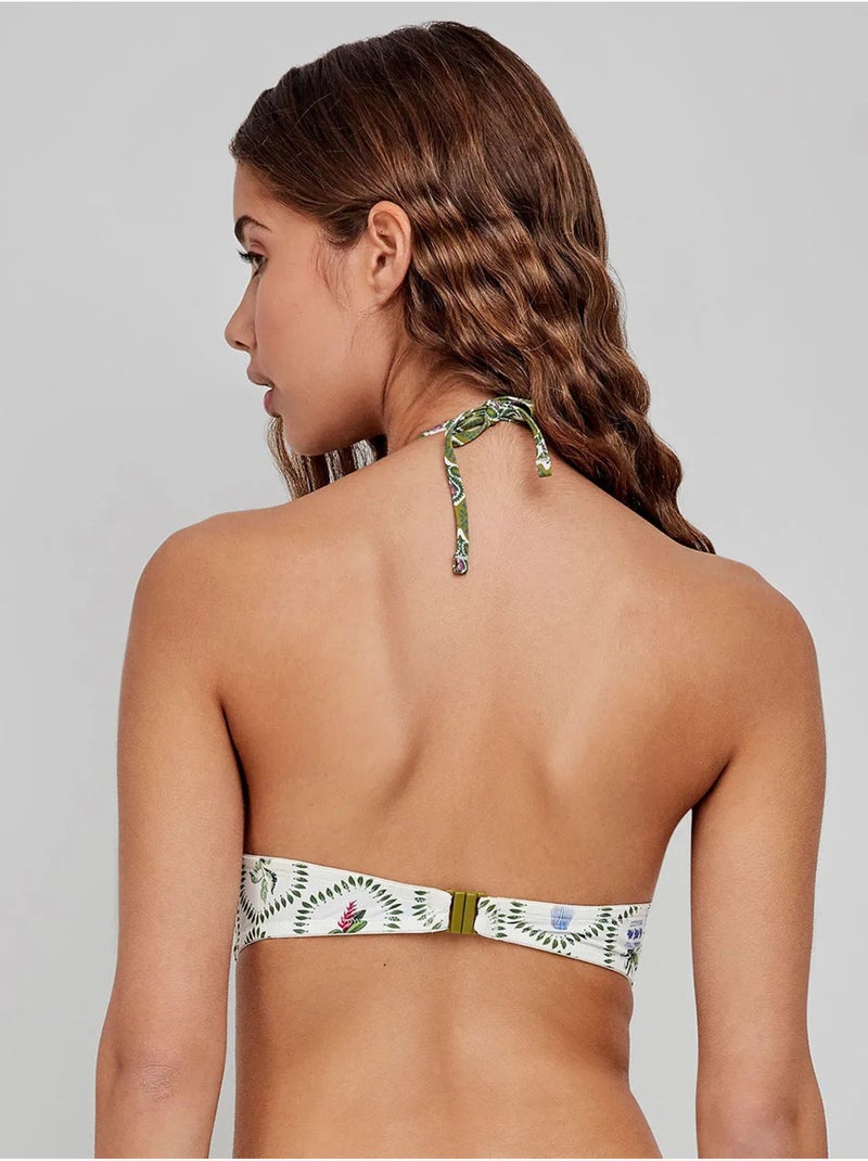 Haut de bikini bandeau imprimé floral Multicolore - Kiabi