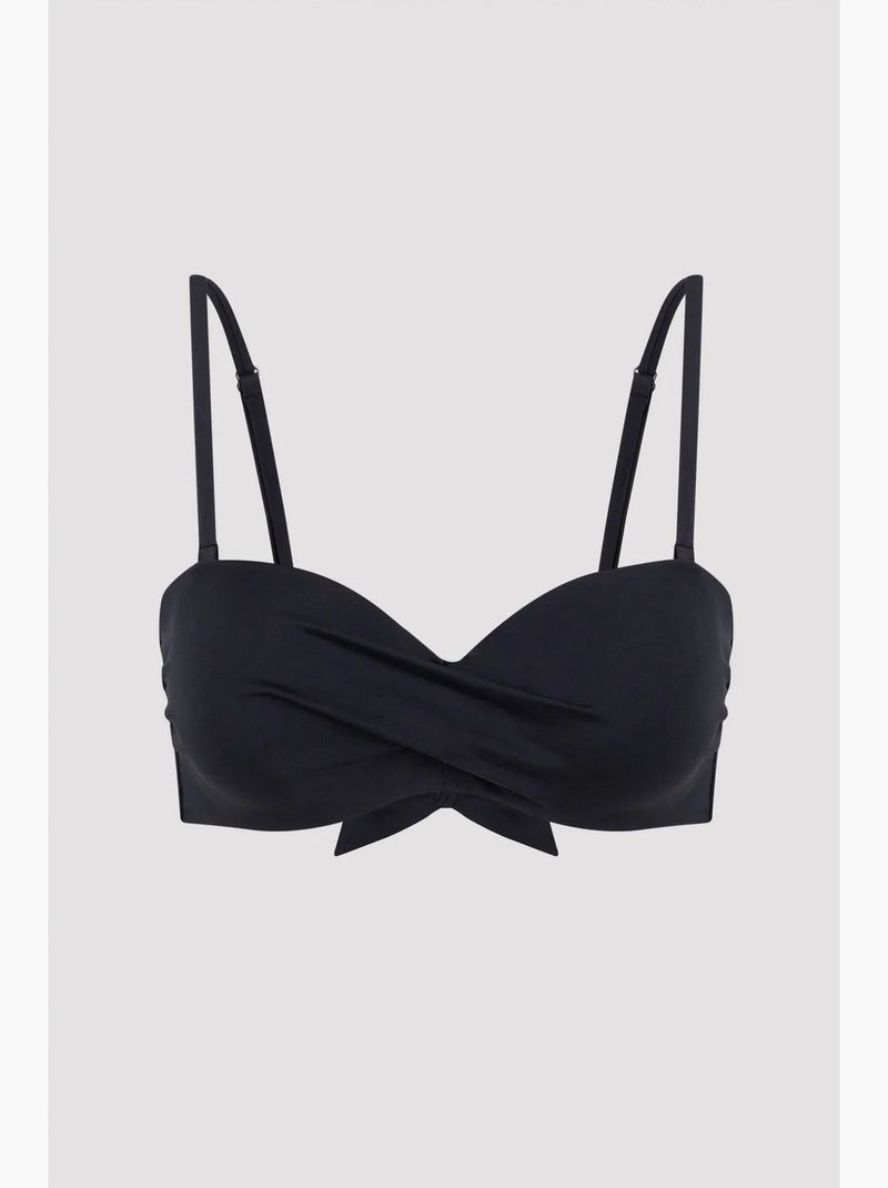 Haut de bikini basic sans bretelles penti Noir - Kiabi