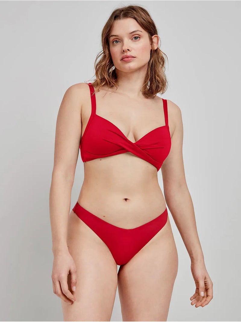 Haut de bikini bonnets b, c et d Rouge - Kiabi