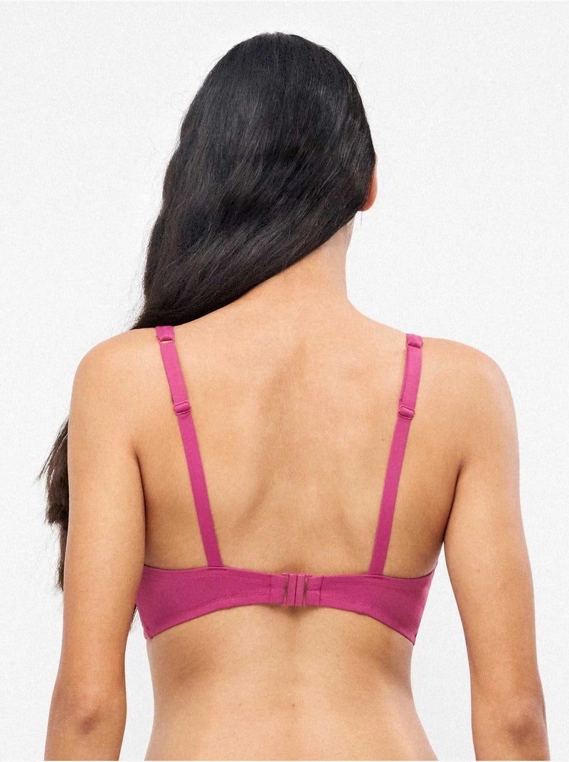 Haut de bikini bonnets b, c et d Violet - Kiabi