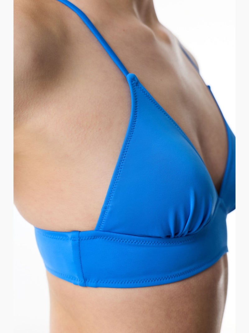 Haut de bikini bralette femme penti Bleu électrique - Kiabi