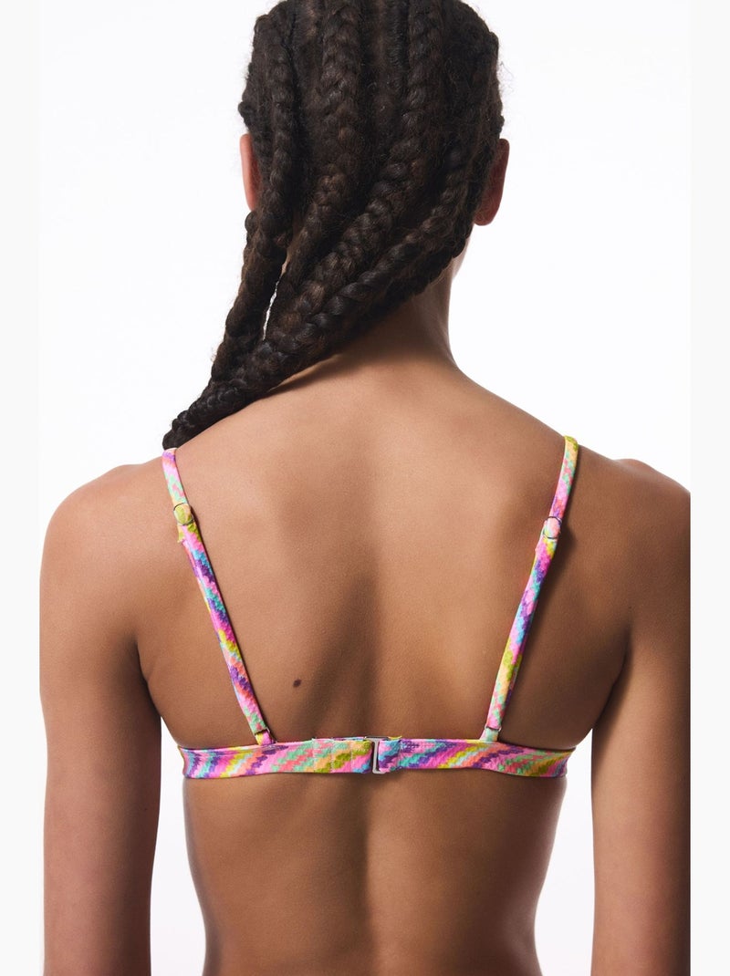 Haut de bikini femme penti Rose fluo - Kiabi