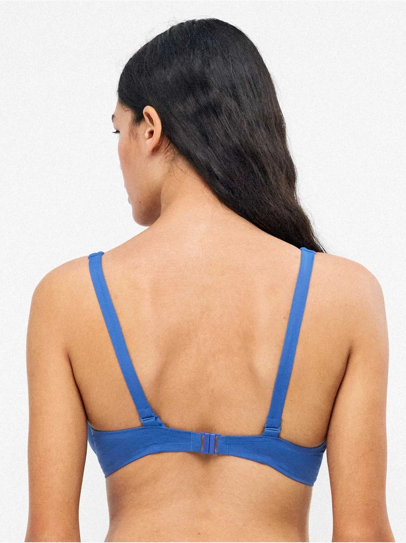 Haut de bikini grande taille bonnets c et d Bleu - Kiabi