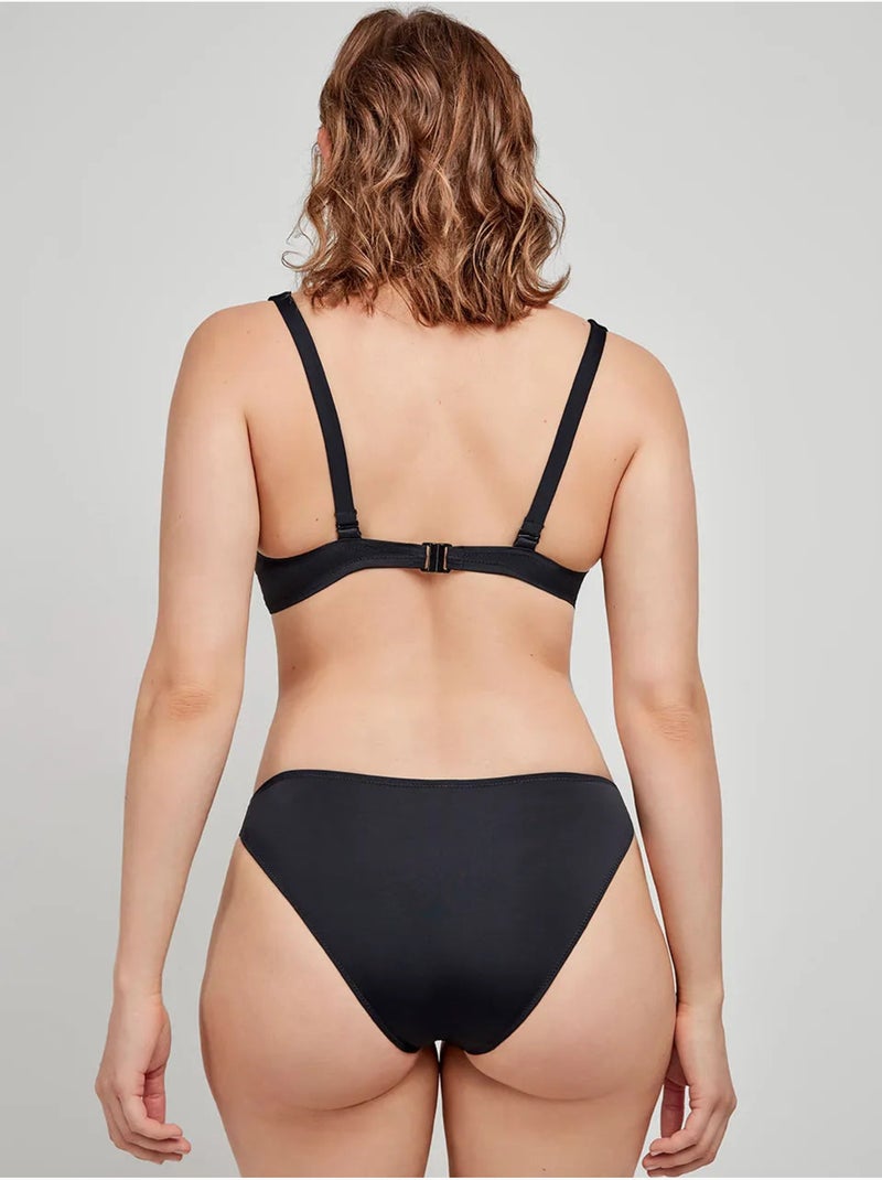 Haut de bikini grande taille bonnets c et d Noir - Kiabi