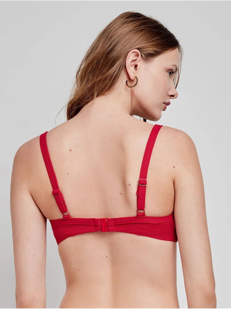 Haut de bikini grande taille en tissu structuré Grenade - Kiabi