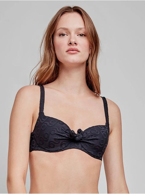 Haut de bikini grande taille imprimé géométrique - Kiabi