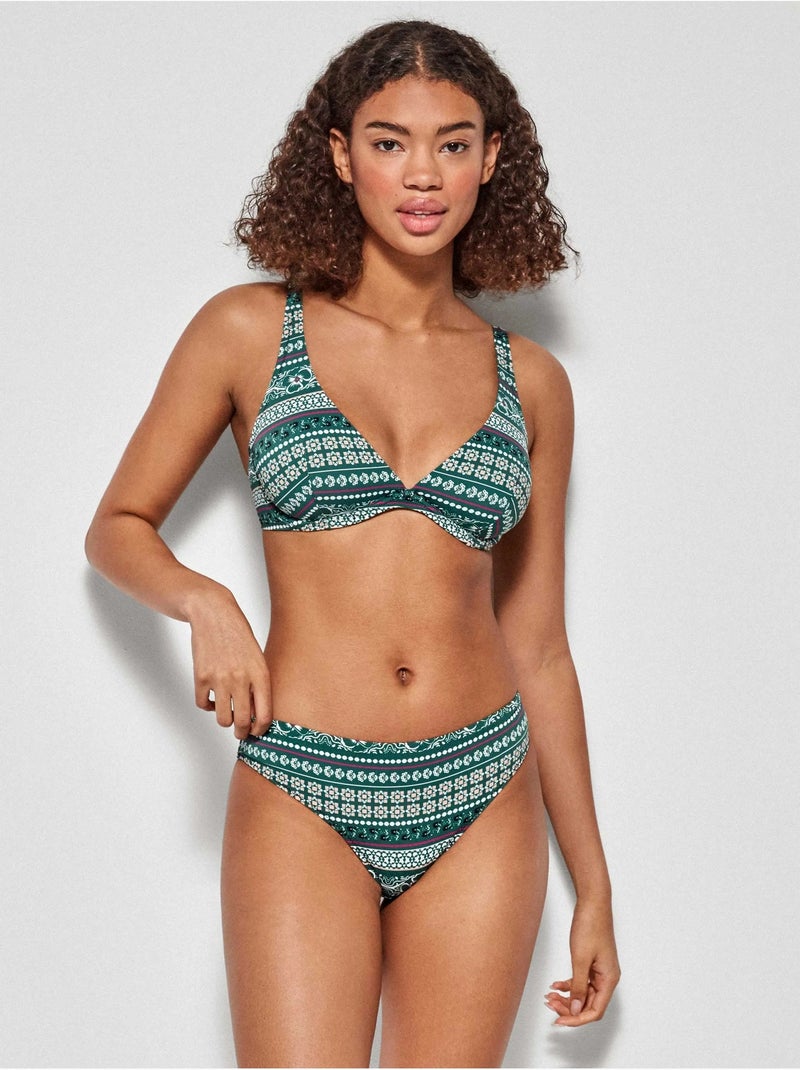 Haut de bikini grande taille sans mousse Multicolore - Kiabi