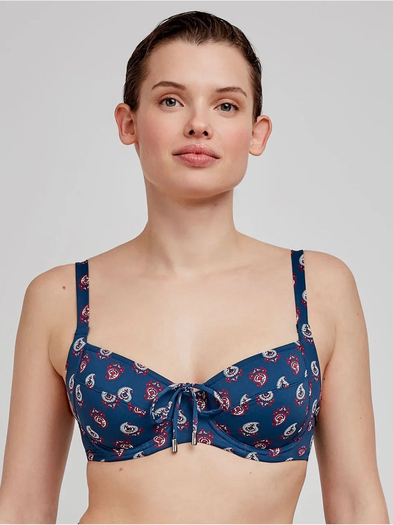 Haut de bikini grande taille sans mousse Multicolore - Kiabi