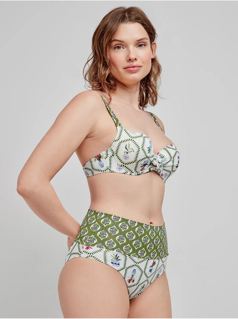 Haut de bikini imprimé avec capacité Multicolore - Kiabi