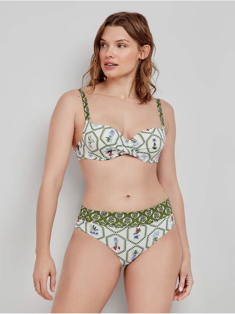 Haut de bikini imprimé avec capacité Multicolore - Kiabi