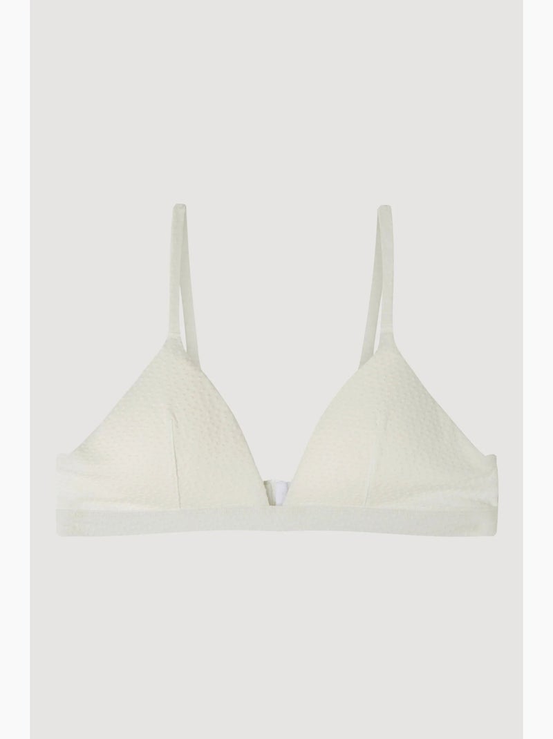 Haut de bikini sans armature et mousse amovible Blanc - Kiabi