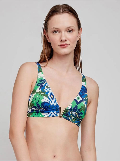 Haut de bikini triangulaire à imprimé tribal - Kiabi