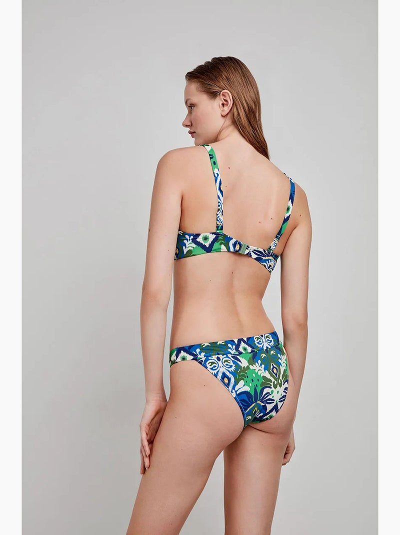 Haut de bikini triangulaire à imprimé tribal Multicolore - Kiabi