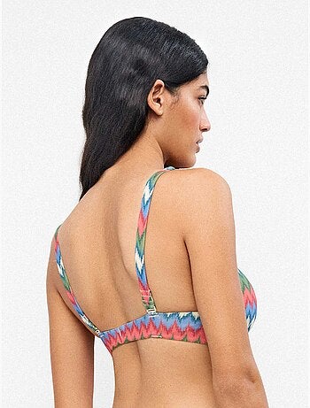Haut de bikini triangulaire sans armature