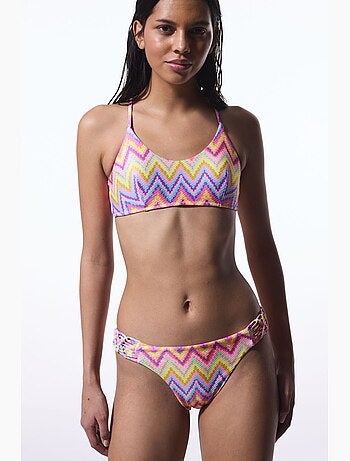 Haut de bikini zigzag femme penti