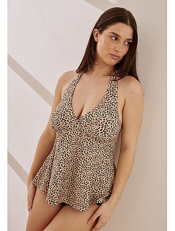 Haut de maillot de bain tankini à coques amovibles dala