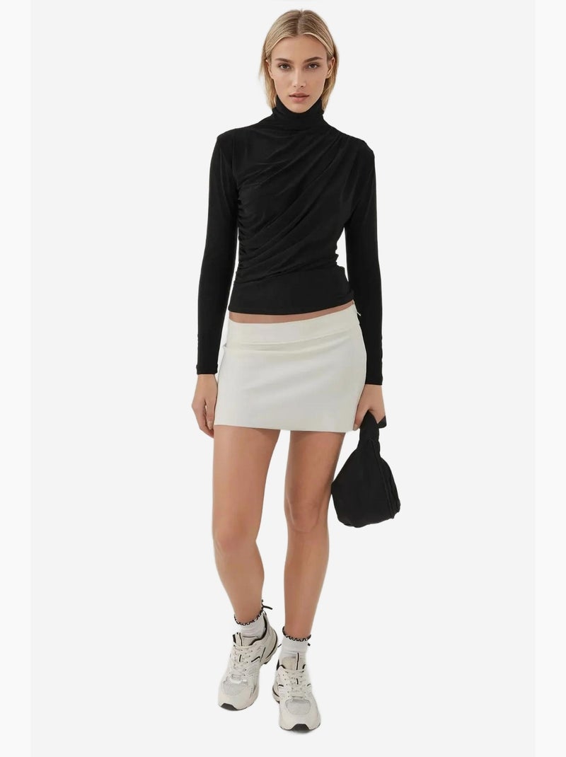 Haut en tricot élégant à manches longues hiccup Noir - Kiabi