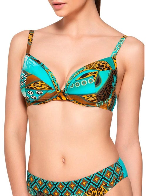 Haut maillot de bain balconnet jade - Kiabi