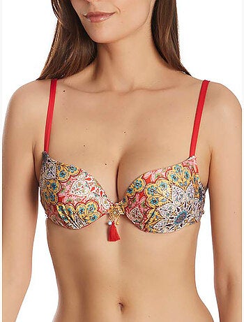 Haut maillot de bain balconnet multipositions mandala
