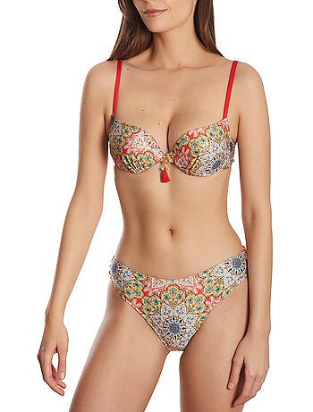 Haut maillot de bain balconnet multipositions mandala
