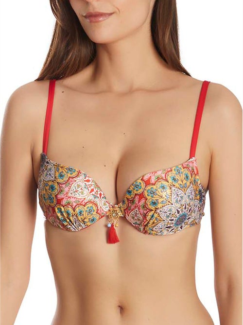 Haut maillot de bain balconnet multipositions mandala - Kiabi