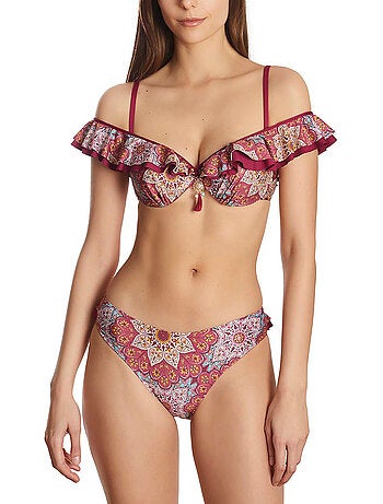 Haut maillot de bain balconnet multipositions mandala