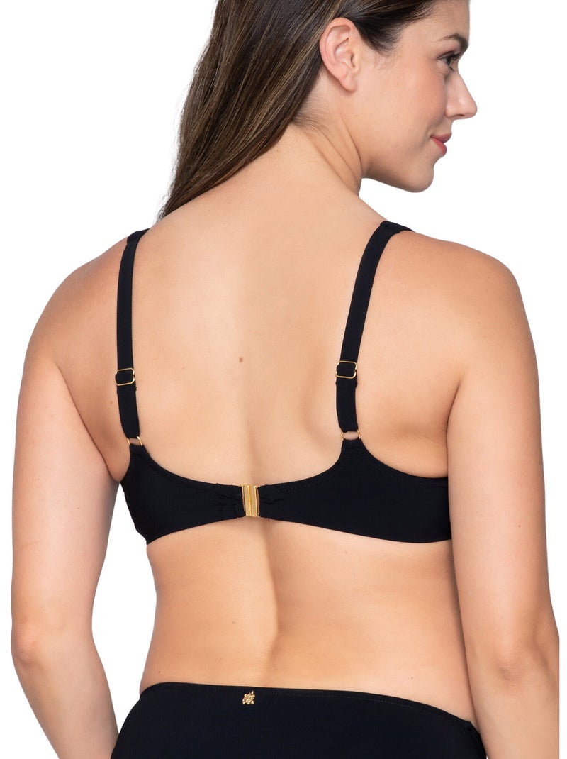 Haut maillot de bain balconnet non préformé blue sense Noir - Kiabi