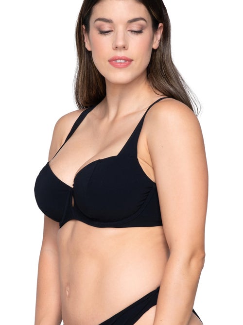 Haut maillot de bain balconnet non préformé blue sense - Kiabi