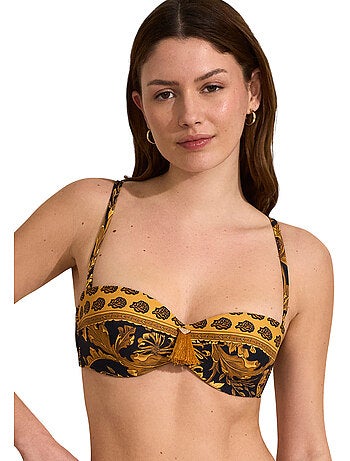 Haut maillot de bain bandeau acanthus