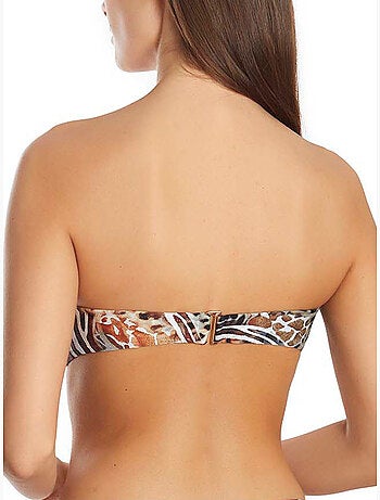 Haut maillot de bain bandeau animal